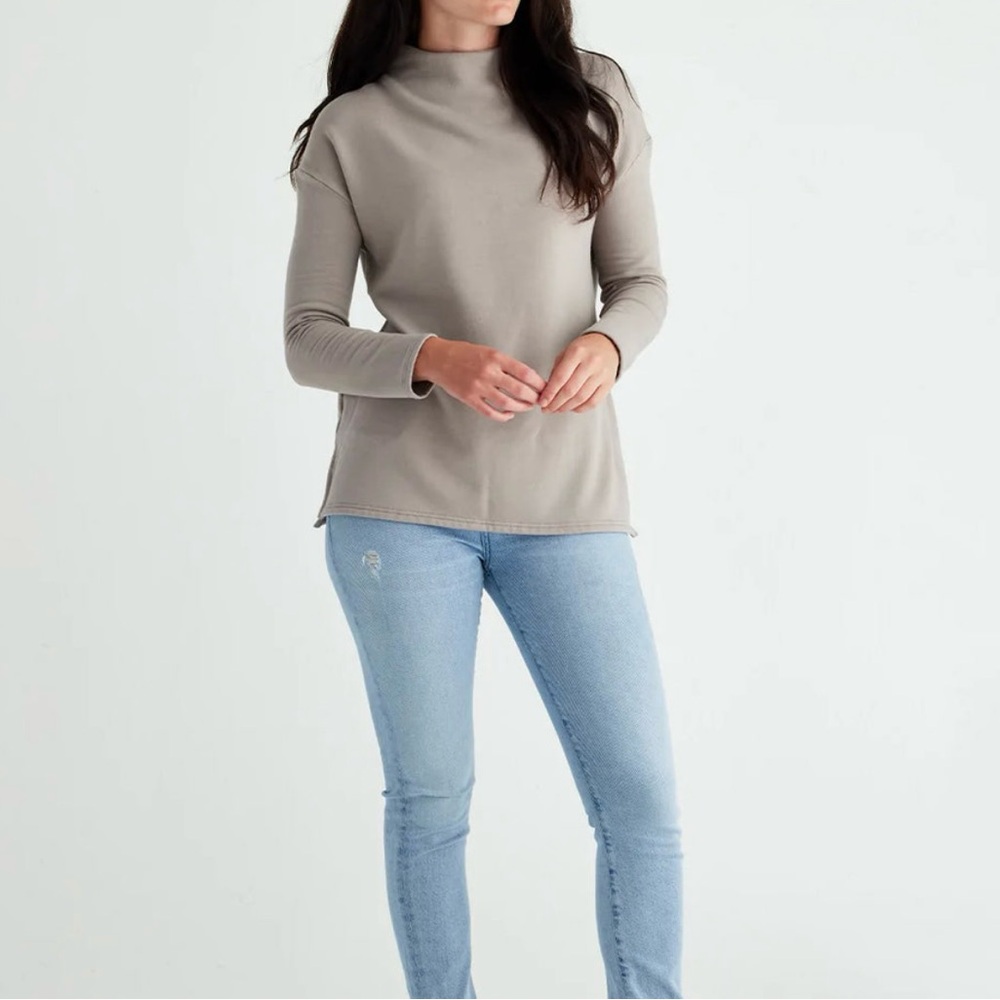 Free Fly Apparel Women's Taupe Sweatshirt